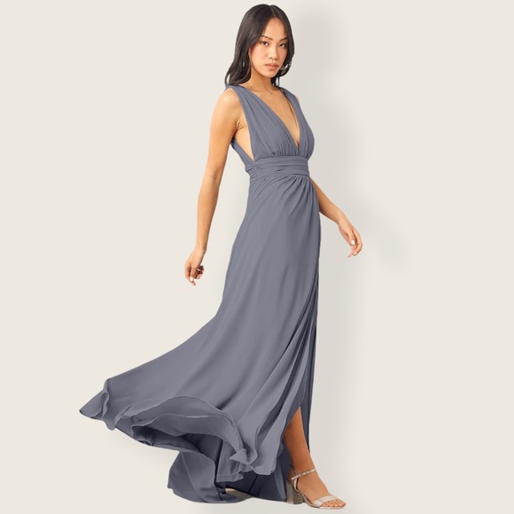 Lulus Dresses & Skirts - Lulus Heavenly Hues Denim Blue Maxi Dress